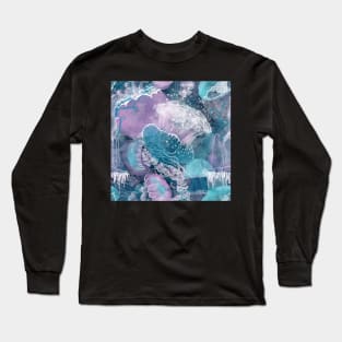 Closely Clustered Jellies Ocean Blue Long Sleeve T-Shirt